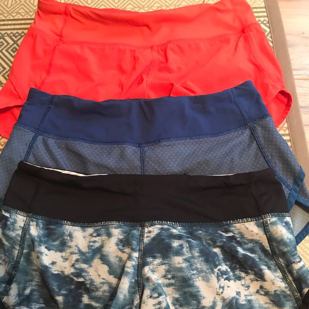 Group of 3 lululemon shorts